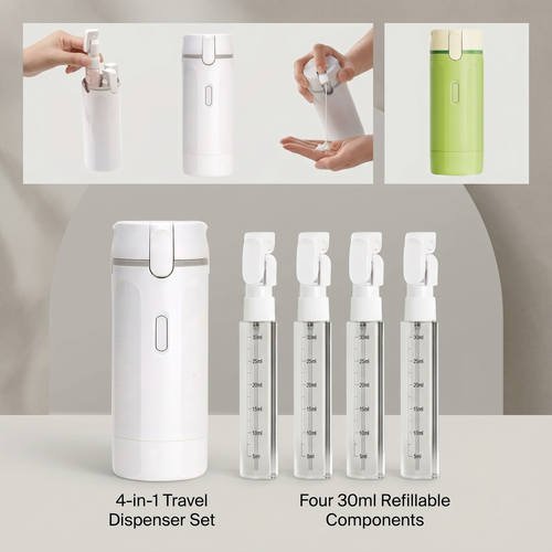 4 in 1 Refillable Travel Bottles