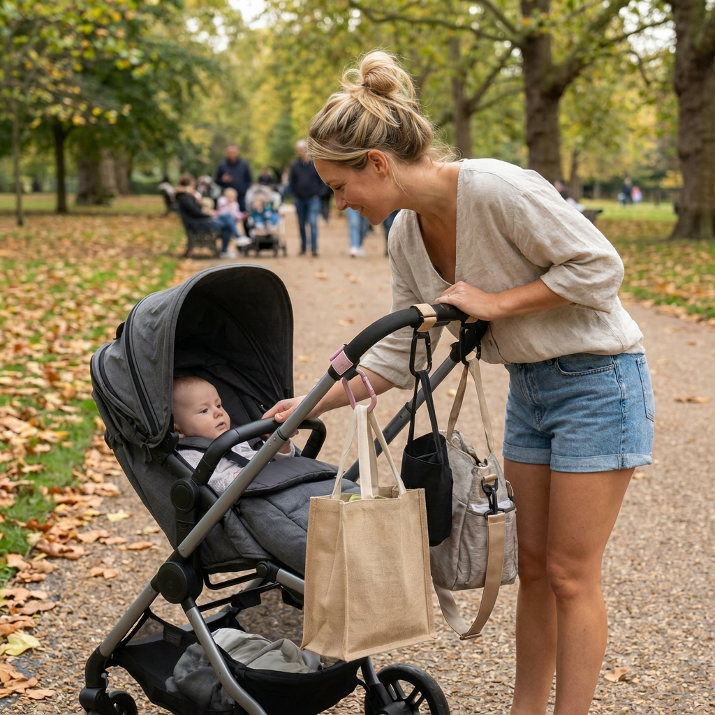 Universal Pram Bag Hooks